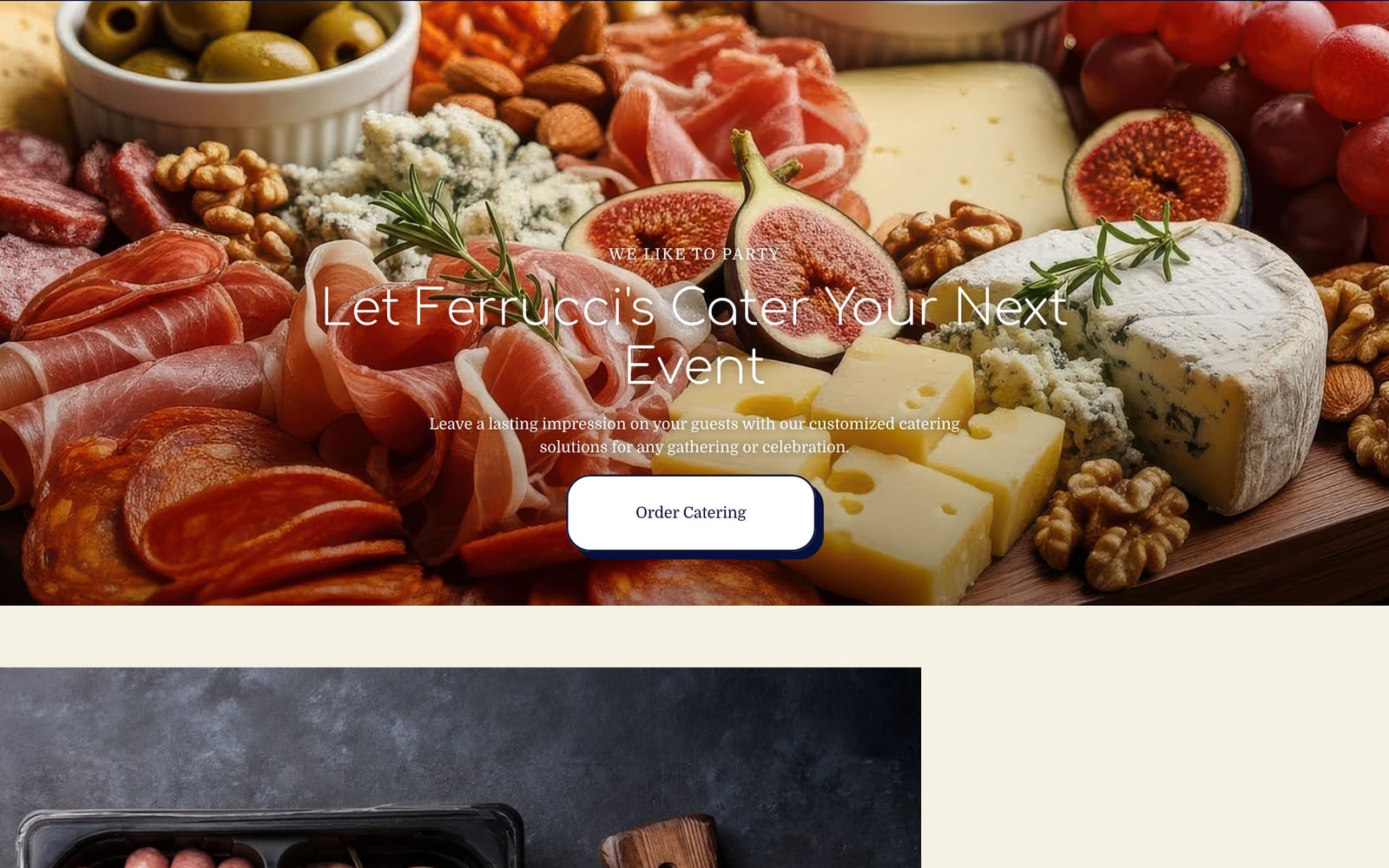 Ferrucci's Market desktop screen