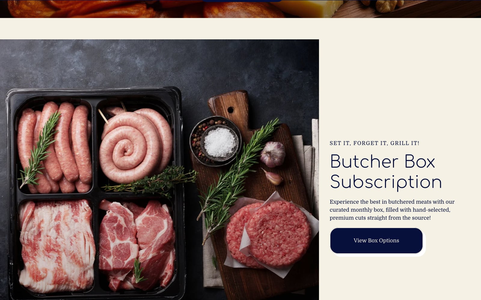 Ferrucci's Market desktop screen