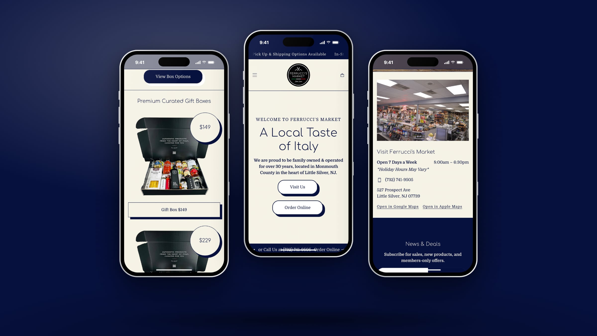 Ferrucci's Market website