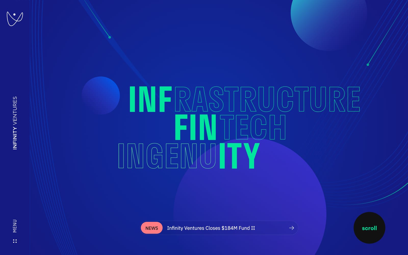 Infinity VC Capital desktop screen