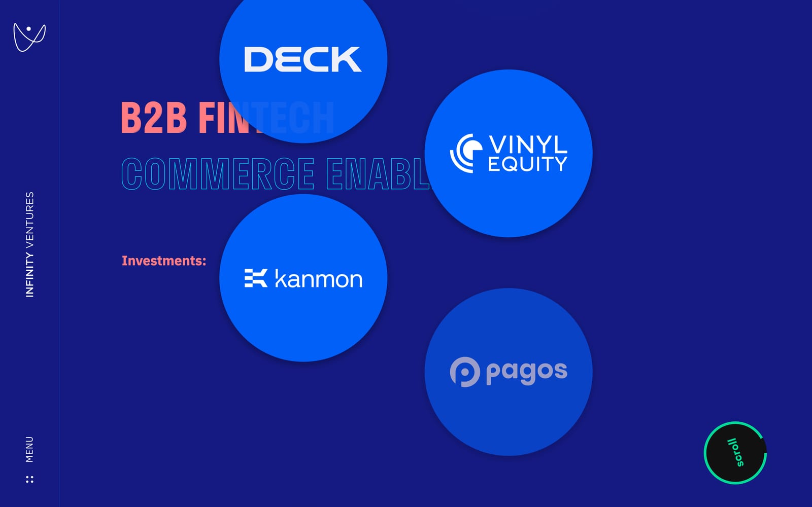 Infinity VC Capital desktop screen