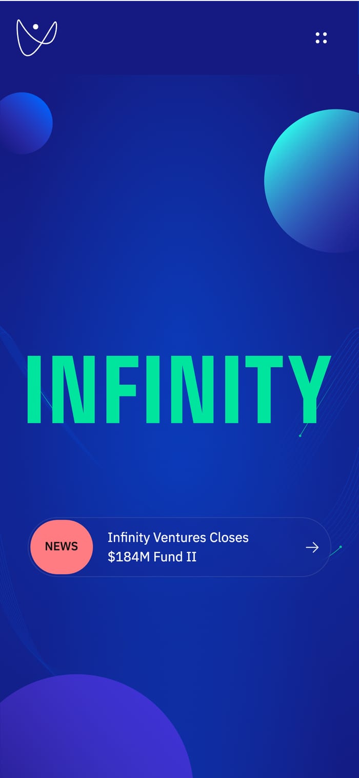 Infinity VC Capital mobile screen