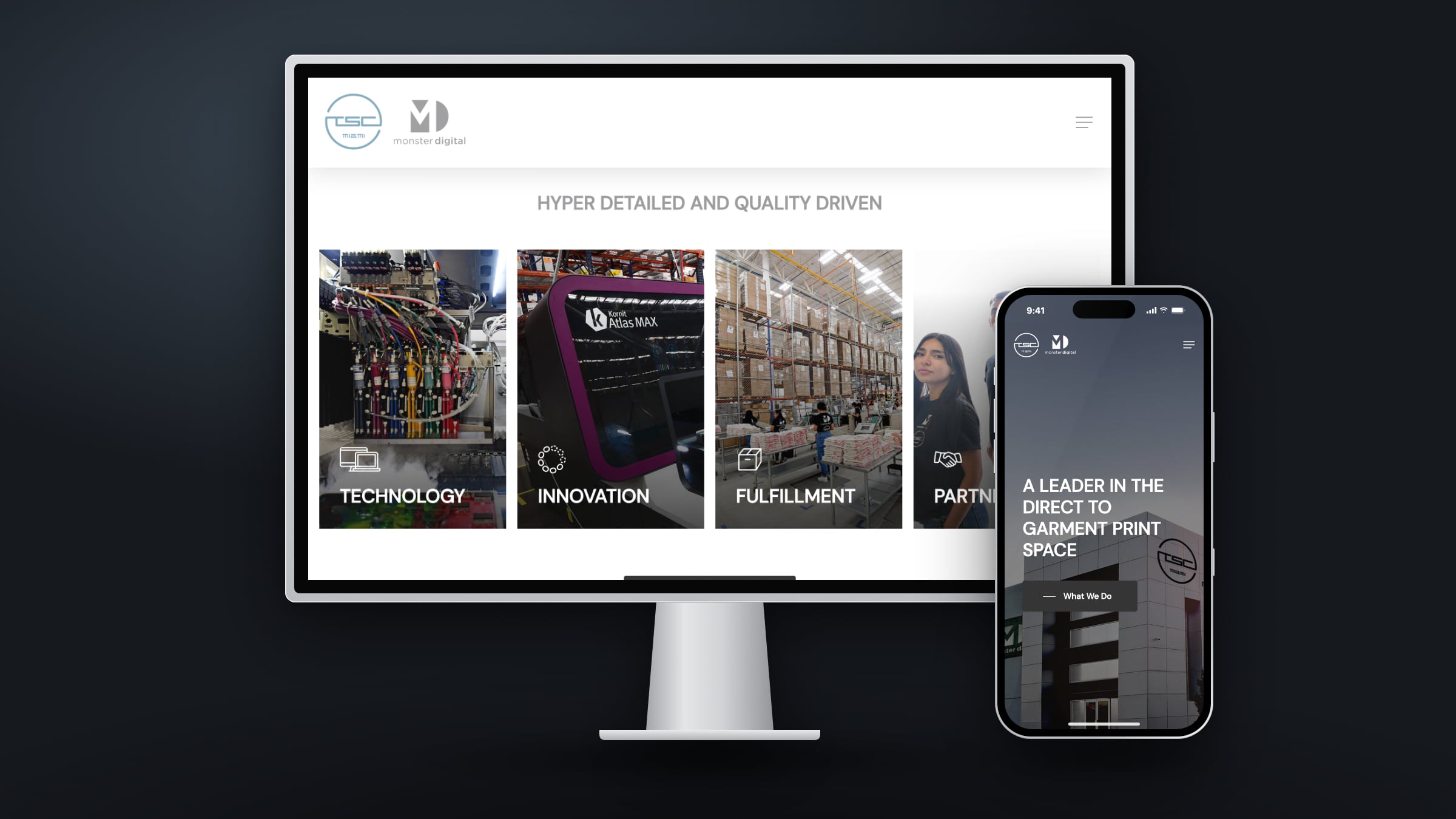 Monster Digital: the on-demand print side of the business, with its own front door.