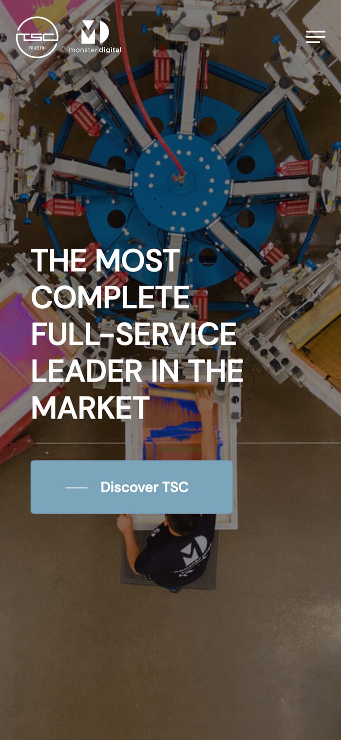 TSC Miami × Monster Digital mobile screen
