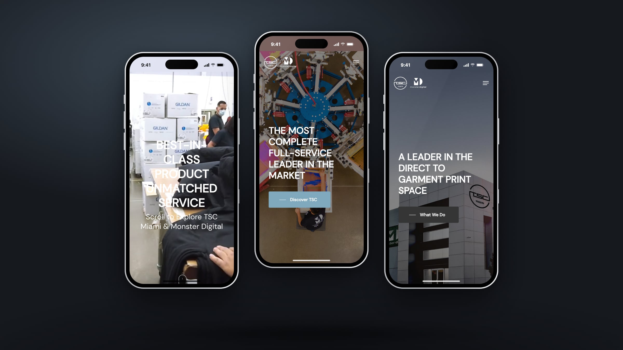 TSC Miami × Monster Digital website
