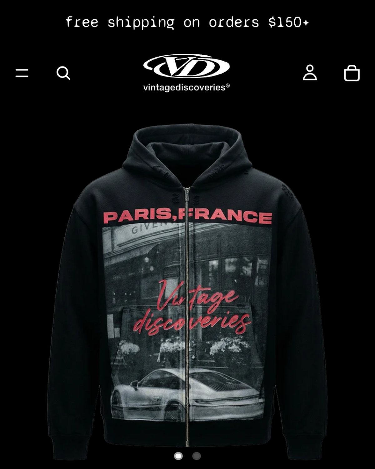 Product page with fabric specs and Shop Pay